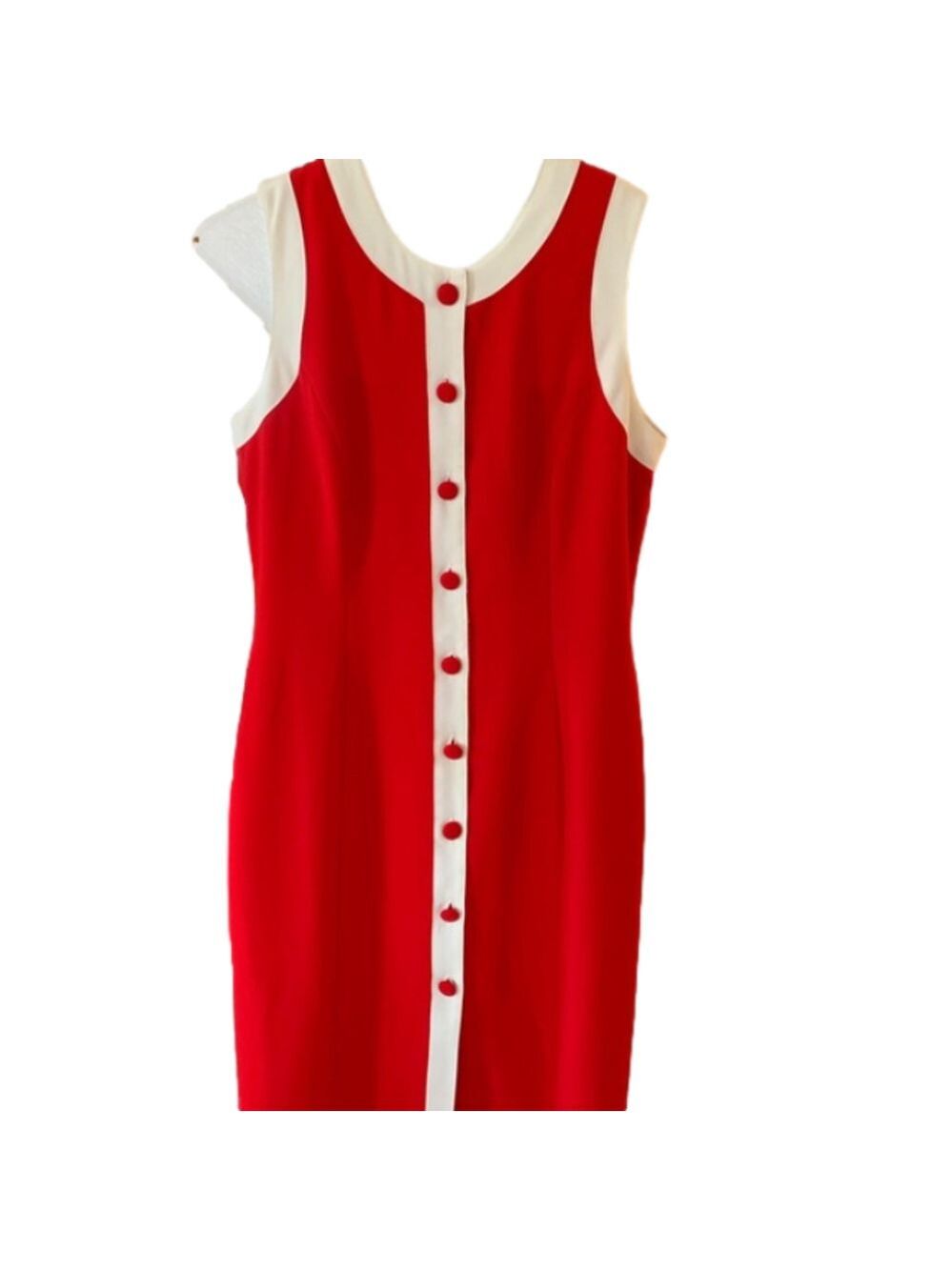 Vintage Red Sleeveless Dress